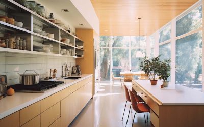 Cozinha com iluminação natural