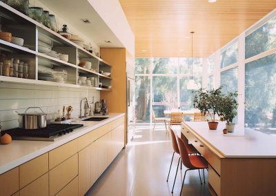 Cozinha com iluminação natural